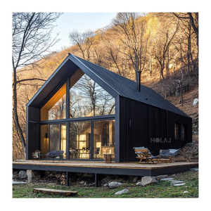 Petite maison modulaire préfabriquée polygone <span class=keywords><strong>en</strong></span> <span class=keywords><strong>bois</strong></span> à structure <span class=keywords><strong>en</strong></span> acier de luxe personnalisable pour salle de bain, supermarché pour hôtel de villégiature - Product Image 1