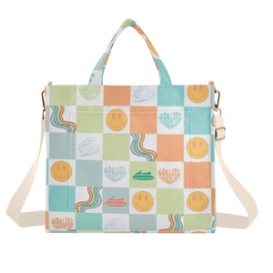 Bolsas de Mano Personalizadas de Pana con Cordón, Bolsas de Algodón con Cierre y Logotipo a Precio Económico - Product Image 1