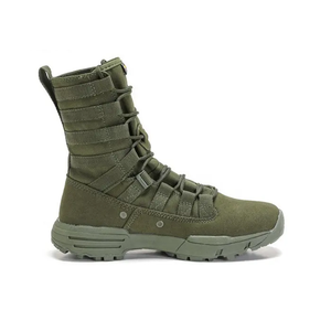 Botas de Senderismo de Cuero Negras para Exteriores, Impermeables, Verdes, Botas Tácticas para Hombre, Equipo Táctico de Seguridad para Senderismo - Product Image 3