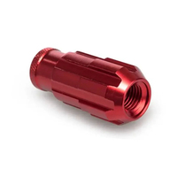 20 pièces Écrous de roue de course en aluminium, écrous de tuning allongés 79mm, antivol, à pointes pour jantes de voiture M12X1.25 / M12X1.5