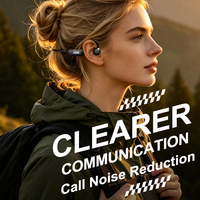 Écouteurs sans fil à conduction osseuse AOC en gros, casque sport avec microphone, son stéréo, longue autonomie, OEM ODM