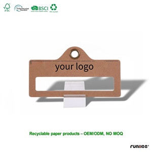 Perchas <span class=keywords><strong>de</strong></span> Cartón Ecológicas y Duraderas con Forma Personalizada para Bufandas, Ideales para Armarios, Tiendas <span class=keywords><strong>de</strong></span> Ropa y Exhibición en Baños - Product Image 1