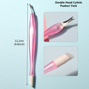 Removedor de Esmalte de Gel UV Directo de Fábrica, Empujador de Cutículas de Doble Uso, Empujador de Cutículas de Acero Inoxidable para Manicura - Product Image 3