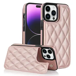 Luxury Style Phone Cases For iPhone 14 15 Pro Max Flip Cover With Card Slot Wallet Cell Phone Cover For samsung