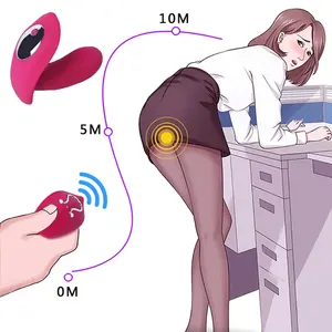 Vibromasseur gode étanche télécommandé portable point G Clitoris culotte papillon invisible Oeuf vibrant Sex Toys pour femmes