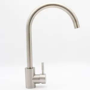 Nhà Máy Bán Hàng Trực Tiếp Brushed Nickel Vòi Vật Liệu Thép Không Gỉ Bếp Mixer Đối Với Trang Chủ