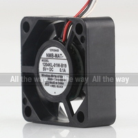 Ventilateur de refroidissement silencieux NMB 12V 24V 48V DC 5V 0.1A AC EC 3010 30X30X10MM 3CM à double roulement à billes mini 3 fils 1204KL-01W-B19