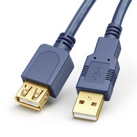 Cable de Extensión USB 2.0 Macho a Hembra de Alta Velocidad para Cargador de Teléfono, Computadora, Impresora, TV