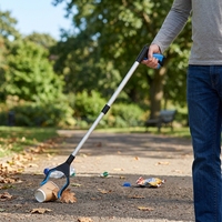 Pince à déchets pliable en aluminium de qualité industrielle avec poignée en plastique colorée de 83 cm