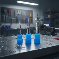 Fraise à bout lumineux Jinchuan Mini, D6mm D12mm, à deux cannelures, spirale, pour CNC, outils de traitement de texte, avec support OEM