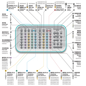 Osstem <span class=keywords><strong>Dental</strong></span> İmplant OneGuide Kiti Anahtarsız Manuel Plastik Cerrahi Aletleri, Kılavuzlu Sinüs Kaldırma ve Konik İmplant Prosesleri için - Product Image 3