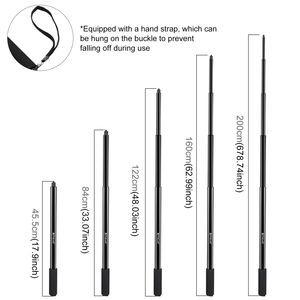 Puruz 2m Stick monopiede in metallo per Insta360 <span class=keywords><strong>One</strong></span> RS / X2 / X3 / X4 Selfie Stick treppiede - Product Image 5