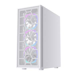 Lovingcool Best-seller Boîtier de jeu pour ordinateur PC tour complète ATX MATX Mini ITX blanc avec panneau latéral en verre trempé - Product Image 3