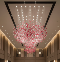 Lustre en cristal moderne et créatif pour hall d'hôtel, chambre, salon, villa – Lampes suspendues personnalisées