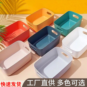 Storage Bins <b>Plastic</b> Containers Small Medium <b>Large</b> Kitchen Bathroom Desk Organizer For Cosmetics Snacks Household Use - Product Image 4