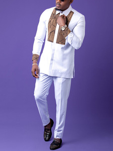 ชุดเสื้อผ้าผู้<span class=keywords><strong>ชาย</strong></span>แบบดั้งเดิมของแอฟริกัน ปี 2026 ชุดดาชิกิ 2 ชิ้น หรูหรา สง่างาม ชุดสูทเต็มตัว ชุดกางเกงผู้<span class=keywords><strong>ชาย</strong></span> สำหรับแต่งกายแบบ<span class=keywords><strong>พื้นเมือง</strong></span> ชุดชาติพันธุ์ - Product Image 3