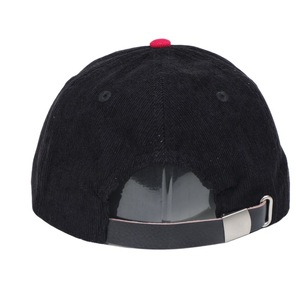 Gorra de Béisbol de Pana Unisex, Color en Contraste, Hilo de Algodón Lavado, Gorra Casual de Ala Plana, Estilo Hip Hop - Product Image 3