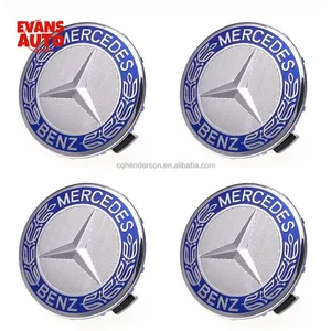 75mm Red Black Grey Wheel Center Caps Wheel Hub Caps For Mercedes Benz Center Cap Mercedes 75