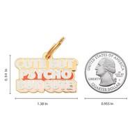 Etiqueta de perro personalizada para cachorros, etiqueta de acero inoxidable con grabado para mascotas, letras personalizadas, esmalte duro, etiqueta de identificación de nombre de perro