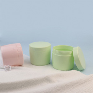 Pot en plastique PP blanc avec couvercle en dôme pour crème cosmétique pour le visage rechargeable 20g 50g 100g 8 oz 250g - Product Image 5
