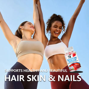 Compra OEM de gomitas de biotina de alta calidad a granel con sabor natural de sodio para ayudar a los adultos a mantener la piel del cabello saludable y Nals Gummy - Product Image 6
