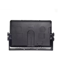 Moniteur de rétroviseur 9 pouces AHD 1080P IPS LCD/TFT avec enregistrement vidéo quadruple, caméra de recul et aide au stationnement, télécommande RGB