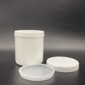 Pot en plastique PP transparent de qualité alimentaire de 1000 ml (32 oz) pour crème capillaire, avec couvercle à vis et bouchon à déchirer, vente en gros à prix réduit - Product Image 1