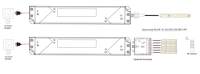 Fuente de Alimentación Conmutada Industrial de 12V/24V AC/DC para Cámara CCTV, LED, Tira Delgada, Resistente al Polvo, Plástico, IP40
