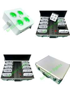 Luces Móviles Inalámbricas DMX 6 en 1 de 4x18W con Batería, Aluminio+Plástico, IP33, 8000K, Luz Par, con Maleta de Transporte Tipo Aviación - Product Image 6