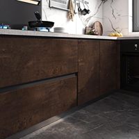 Papier peint autocollant ORON marron effet rouille, papier peint 3D imitation ciment, imperméable pour le salon, pour envelopper les meubles, marque privée