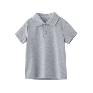 Nouvelle Arrivée T-shirt d'Été pour Enfants 100 % Coton, Personnalisable avec Logo, Hauts d'Uniforme Scolaire, Polo pour Garçons - Product Image 3