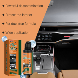 Rayhong 100ml auto en plastique noir lotion éponge ensemble <span class=keywords><strong>voiture</strong></span> boîte tableau de bord pièces en plastique pneus rénovation anti fading lotion - Product Image 1