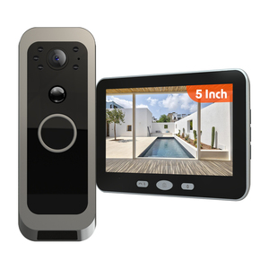 Timbre Inalámbrico con Cámara Exterior Tuya 1080P con Monitor Interior de 5 Pulgadas, Detección de Movimiento PIR, Batería de 30 Días - Product Image 5