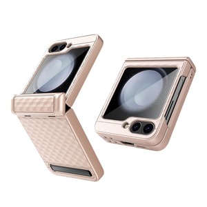 Nouvelle conception transfrontalière, compatible avec le téléphone pliable Samsung Z Flip 6 : coque de téléphone cubique à ressort, couvrante intégralement. - Product Image 5