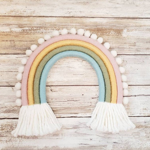 Essentiels faits à la main : Fibres épaisses arc-en-ciel. Décoration murale - Product Image 1