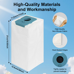 Paquete de 10 bolsas para polvo VCA-ADB953 para aspiradora inalámbrica <span class=keywords><strong>Samsung</strong></span> BESPOKE <span class=keywords><strong>Jet</strong></span>, gran capacidad de 2,6 L - Product Image 3