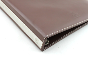 Tùy chỉnh cao cấp A4 PU da dập nổi thiết kế và 4 Vòng chất kết dính trình bày tài liệu thư mục tập tin - Product Image 3