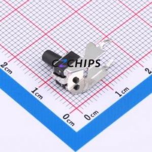 GT-TC102B-H090-L1 Tactile Switch Through hole,6.1x6.1mm Switch Single Pole Single Throw Round Button 2.5N Right Angle Insert - Product Image 2