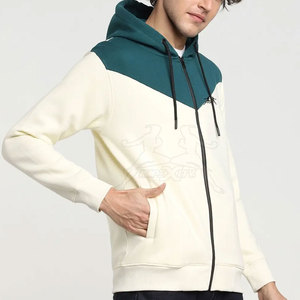 Meilleur prix Sweats à capuche zippés pour hommes en stock Sweats à capuche zippés pour hommes de bonne qualité 100% coton Sweat à capuche de rue à fermeture éclair complète pour hommes - Product Image 2