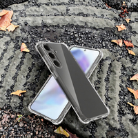 GSCASE Clear TPU Phone Case pour Samsung S23 Plus A55 5G Shockproof Bumper Protective Mobile Cover
