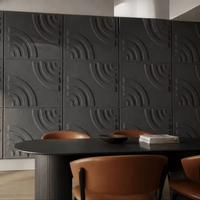 Panneaux acoustiques 3D en PET écologiques, imperméables, décoratifs et insonorisants pour les hôtels et appartements modernes