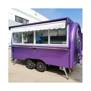 Manufacturer Wholesale Vintage Bbq Trucks Kitchen Mobile Food Truck Trailers With Fully Equipped