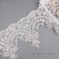 Garniture en dentelle de vague de broderie de cordon coloré personnalisé d'approvisionnement d'usine avec des paillettes pour la décoration de vêtement de robe de mariée de soirée WS87