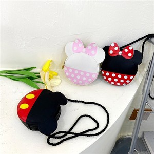 Nuova <span class=keywords><strong>Borsa</strong></span> a Tracolla Rotonda Mini di <span class=keywords><strong>Minnie</strong></span> Mouse, Portamonete Multifunzionale in PU con Cerniera per Ragazze, Moda Piccola 11x10x5cm - Product Image 3