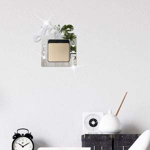 2025 New Hot Selling Creative Diy <b>Acrylic</b> <b>Mirror</b> Wall Sticker Switch Beautification Decoration - Product Image 3