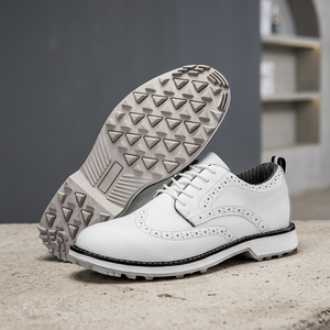 Nouveaux modèles 2026 Chaussures de golf pour hommes à crampons Grande taille 47 Classiques en cuir véritable avec doublure en maille Oxford Hiver Été Vente chaude Haute qualité - Product Image 3