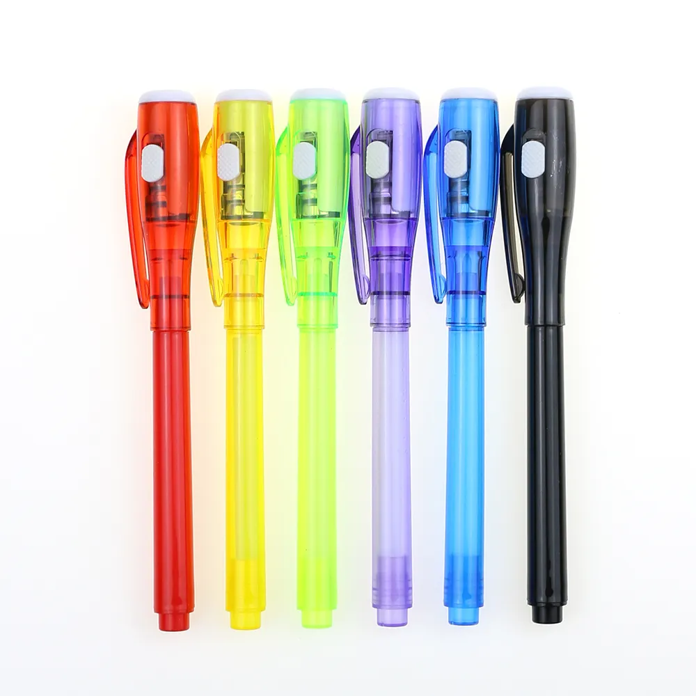 Pennarello di sicurezza con luce UV, penna spia personalizzata e penna UV invisibile per bambini e adulti