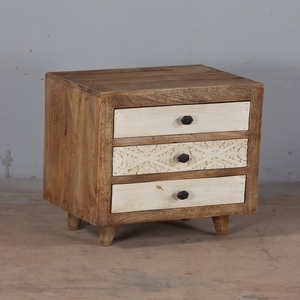 High Quality Wooden Bedside <b>Table</b> with <b>Drawer</b> Storage Contemporary Bedroom Furniture <b>Side</b> Cabinet for Residential Use - Product Image 4