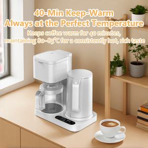 Nouvelle machine à café expresso électrique semi-automatique professionnelle WiFi 9-en-1 italienne 19/20 bars avec moulin à café, vente en gros OEM 2025 - Product Image 3