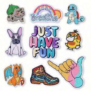 Patch brodé personnalisé avec logo sur mesure, broderie de personnage d'anime, patch en chenille avec lettres brodées - Product Image 3